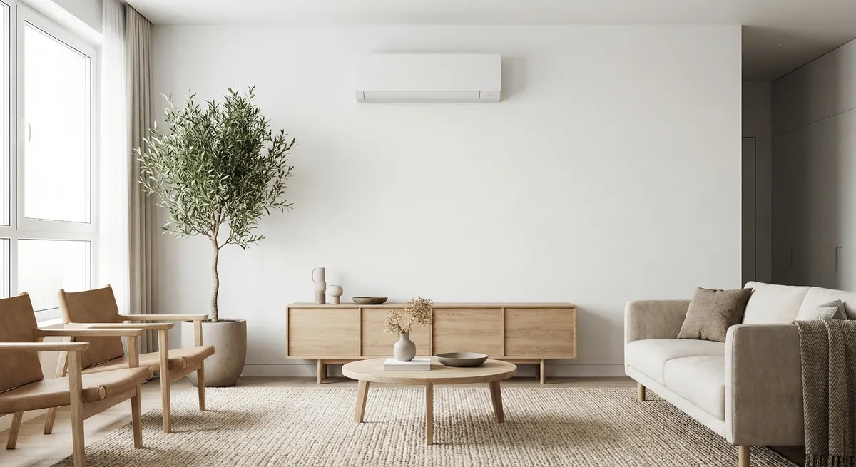 Climatisation moderne dans un intérieur contemporain